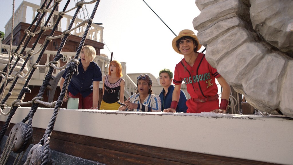 Straw Hat Pirates watching Laboon in One Piece Season 2 live-action