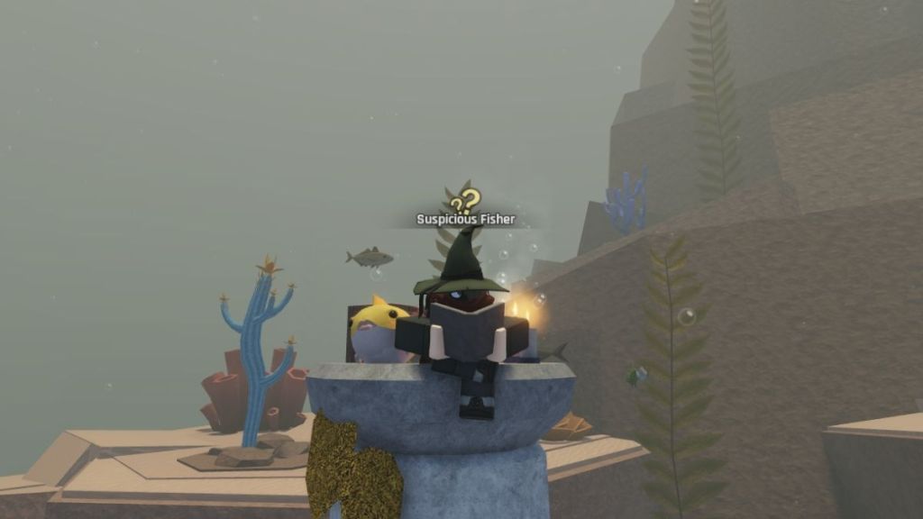 Suspicious Fisher  in Abyss