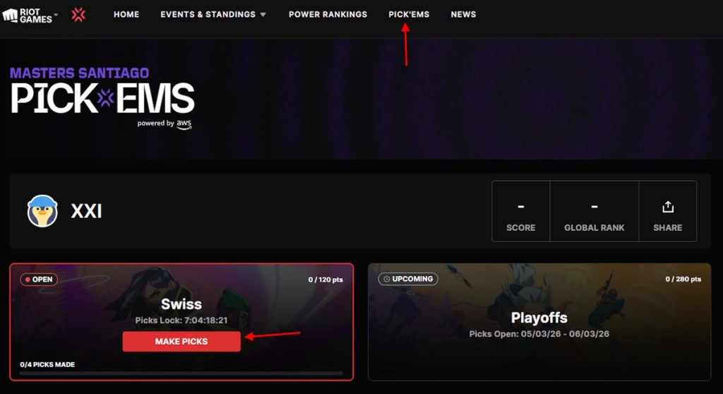 Valorant predictions from website