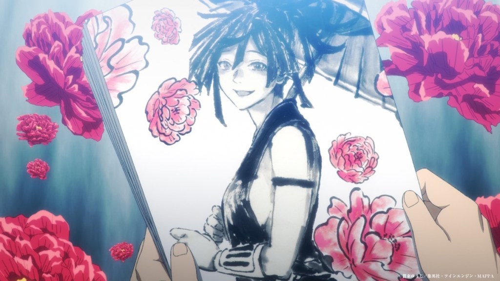 Yuzuriha's sketch in Hell;'s Paradise anime