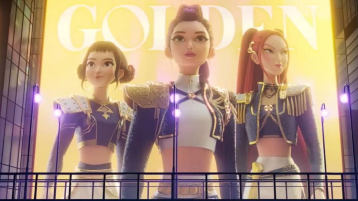 Rumi, Zoey and Mira in Kpop Demon Hunters