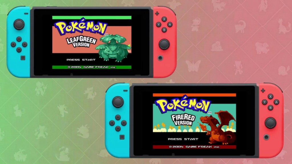 Pokemon FireRed and LeafGreen on Switch