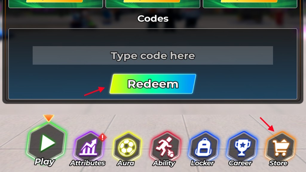 redeem Soccer Arena codes