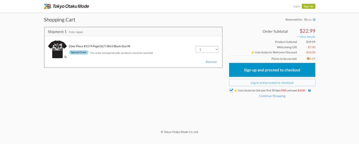 মাঙ্গা প্লাস ওয়েবসাইটে টি-শার্ট ক্রয় চূড়ান্ত করা হচ্ছে