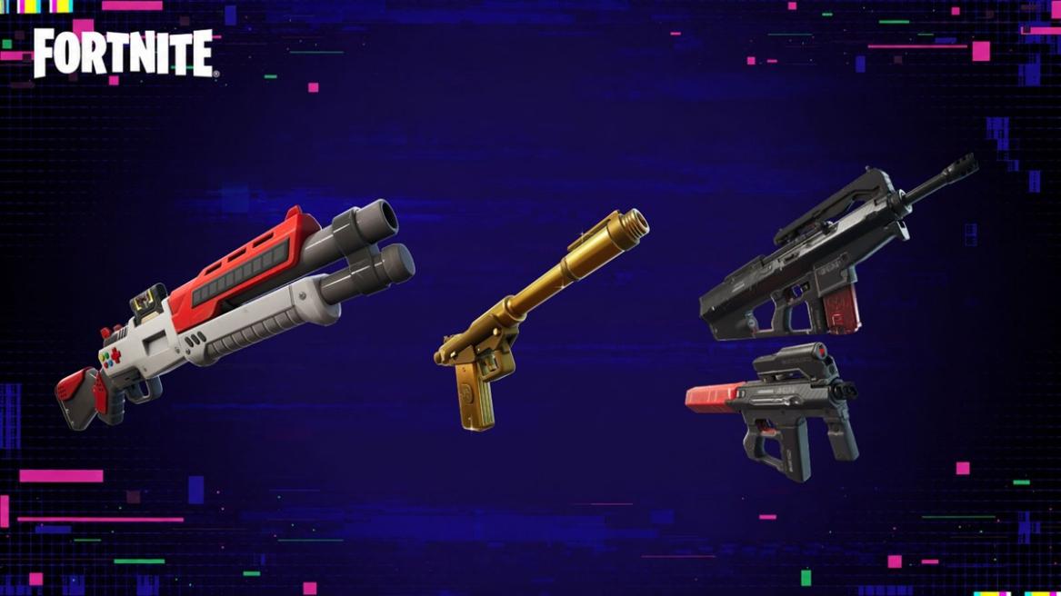 8-bit shotgun midas masterpiece pistol rebeccas gun mythics in Fortnite