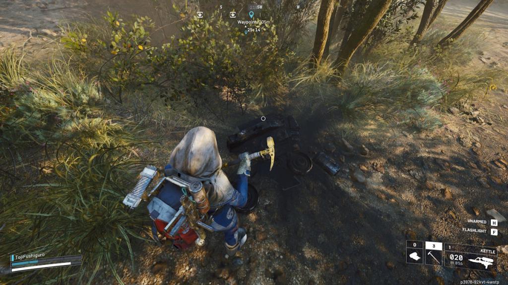 A destroyed ARC enemy in the swamp region in Arc Raiders