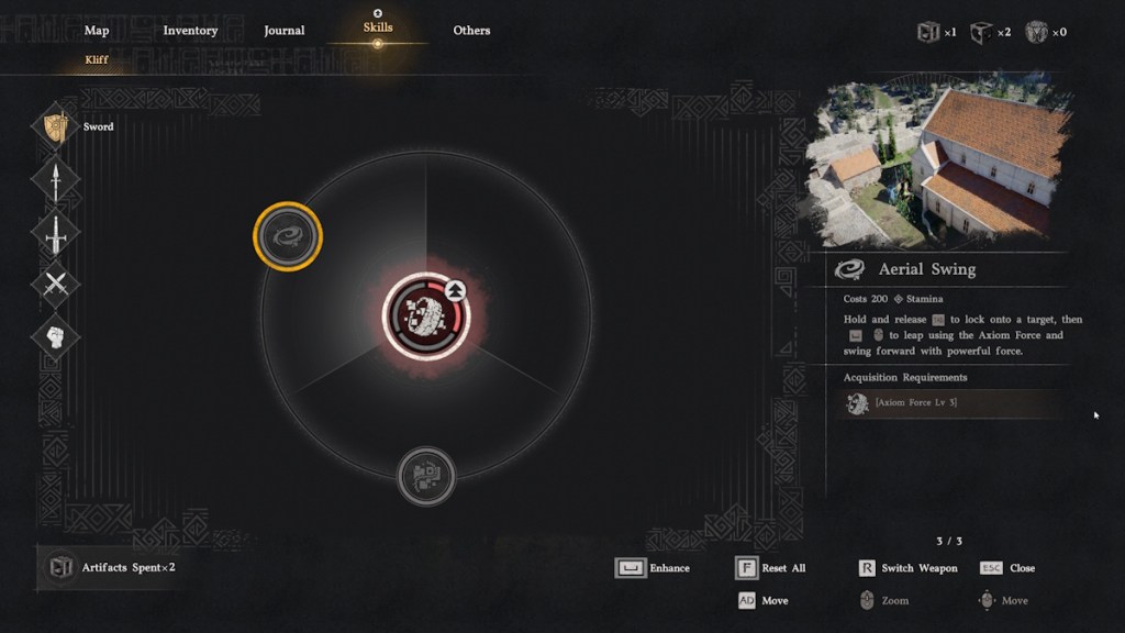 Aerial Swing skill in Crimson Desert