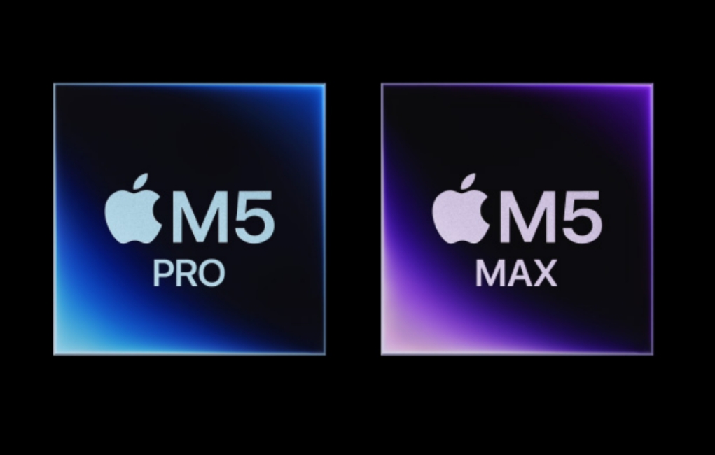 Apple M5 series processor showcase side by side