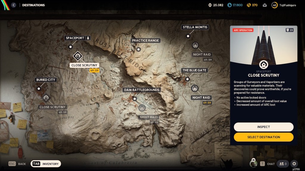 Arc Operations Close Scrutiny Map Condition in Arc Raiders