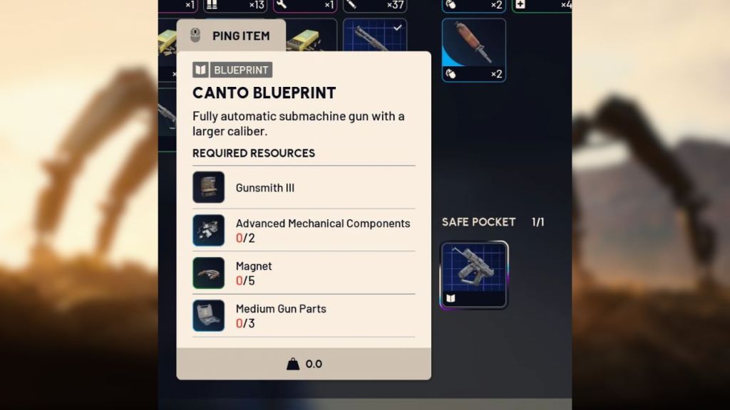 Arc Raiders Canto How to Craft