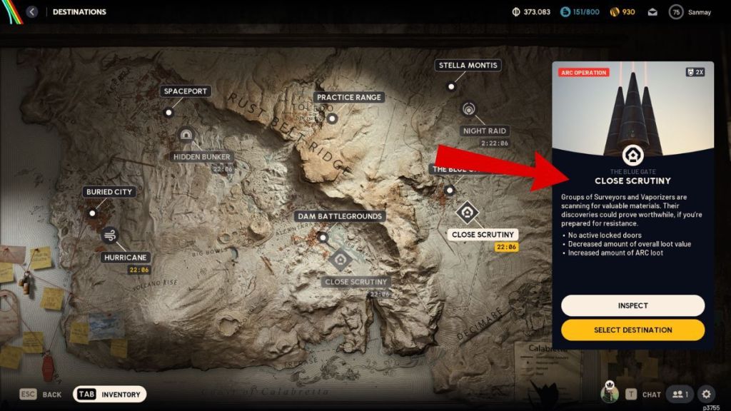 Arc Raiders Close Scrutiny Map Condition