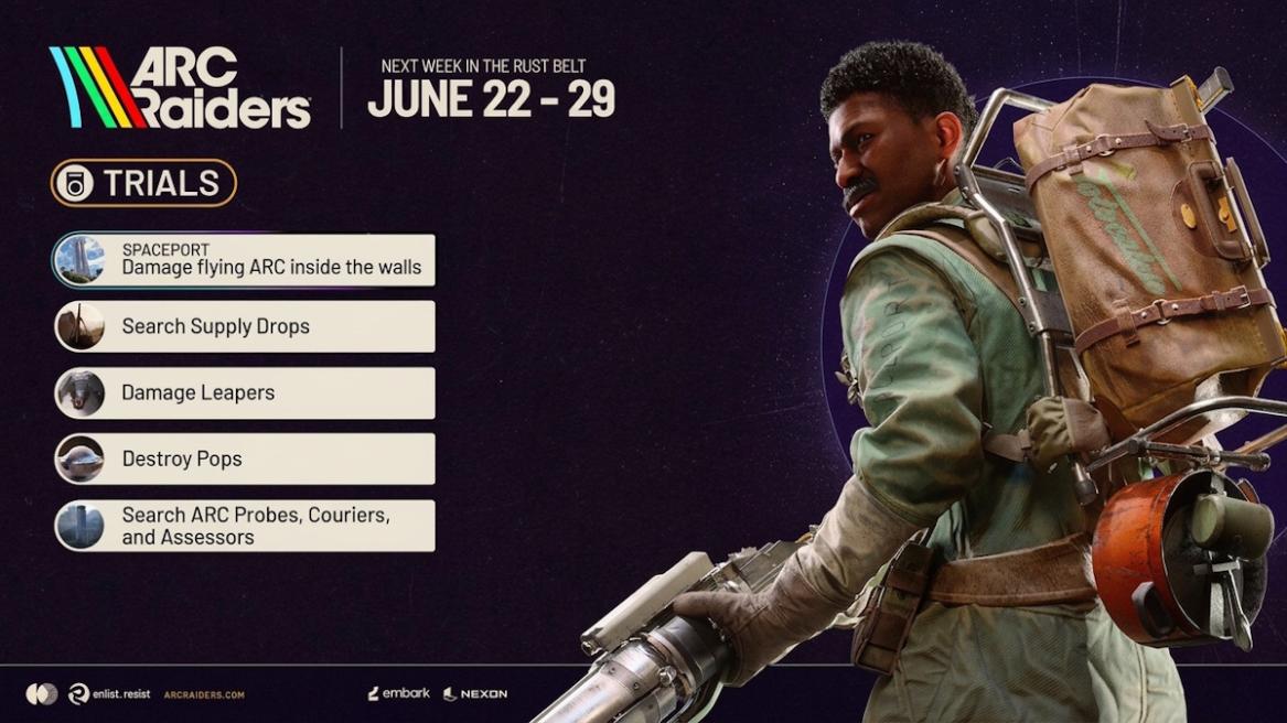 Arc Raiders Week 34 Trials (June 22- June 29)