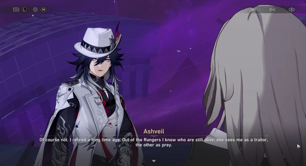 Ashveil's relationship with other Rangers