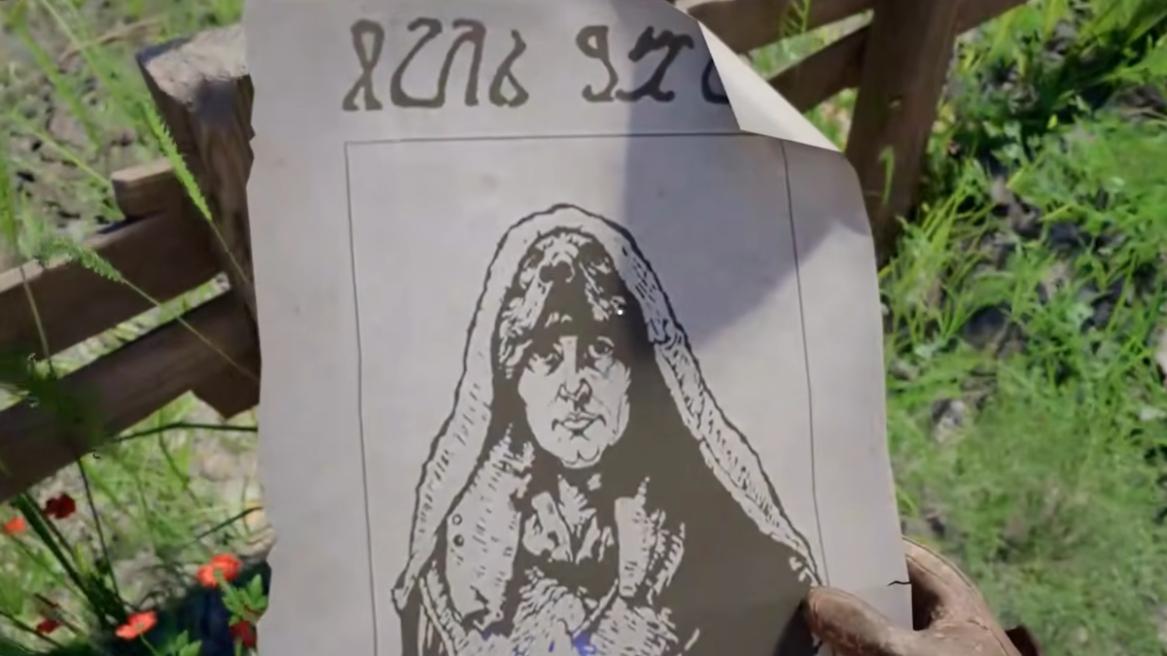 Bianca's bounty poster in Crimson Desert