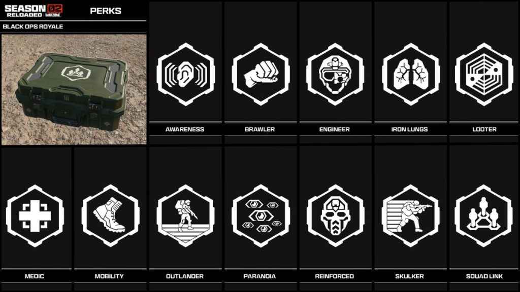 Black Ops Royale Perks