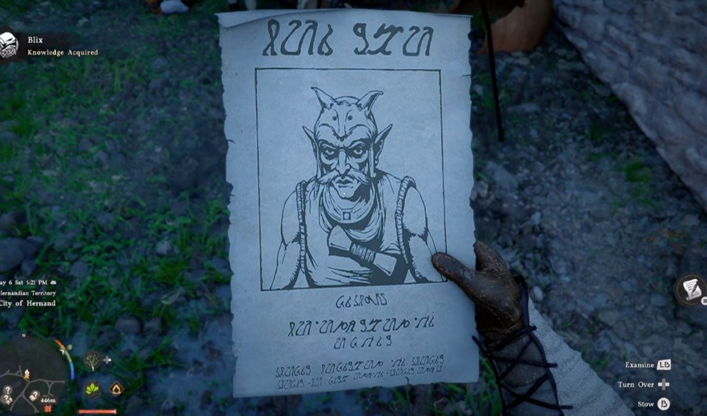 Blix bounty poster Crimson Desert