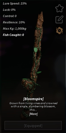 Bloomspire stats Fisch