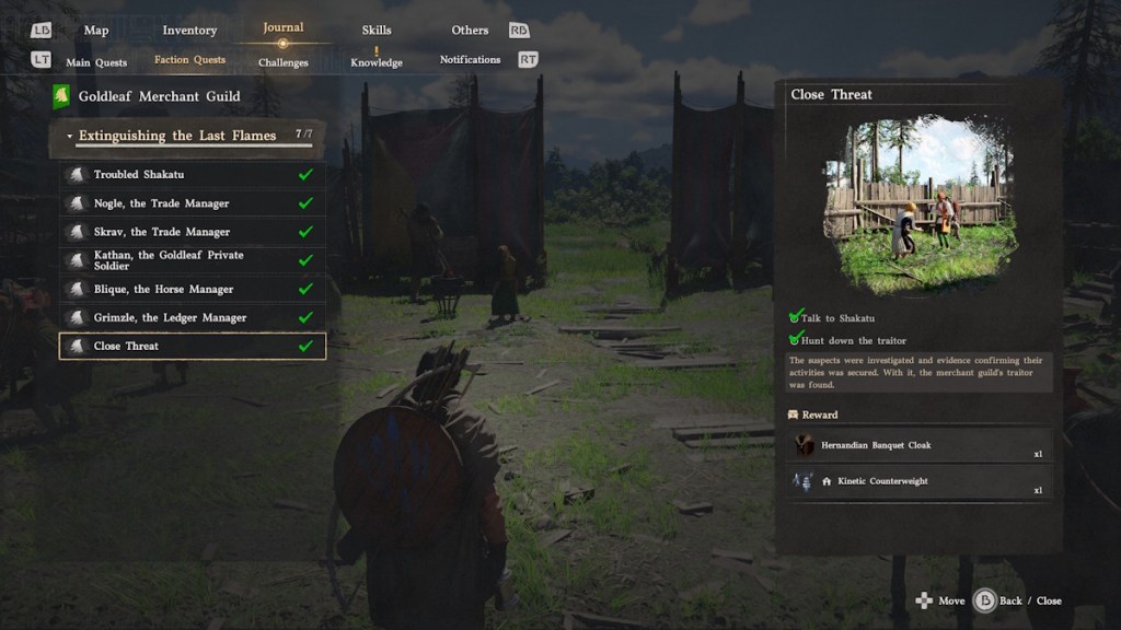 Close Threat Quest rewards in Crimson Desert