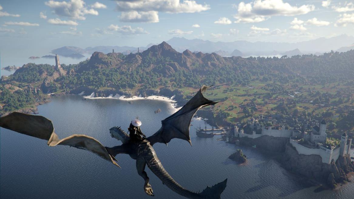 Crimson Desert Dragon Flying