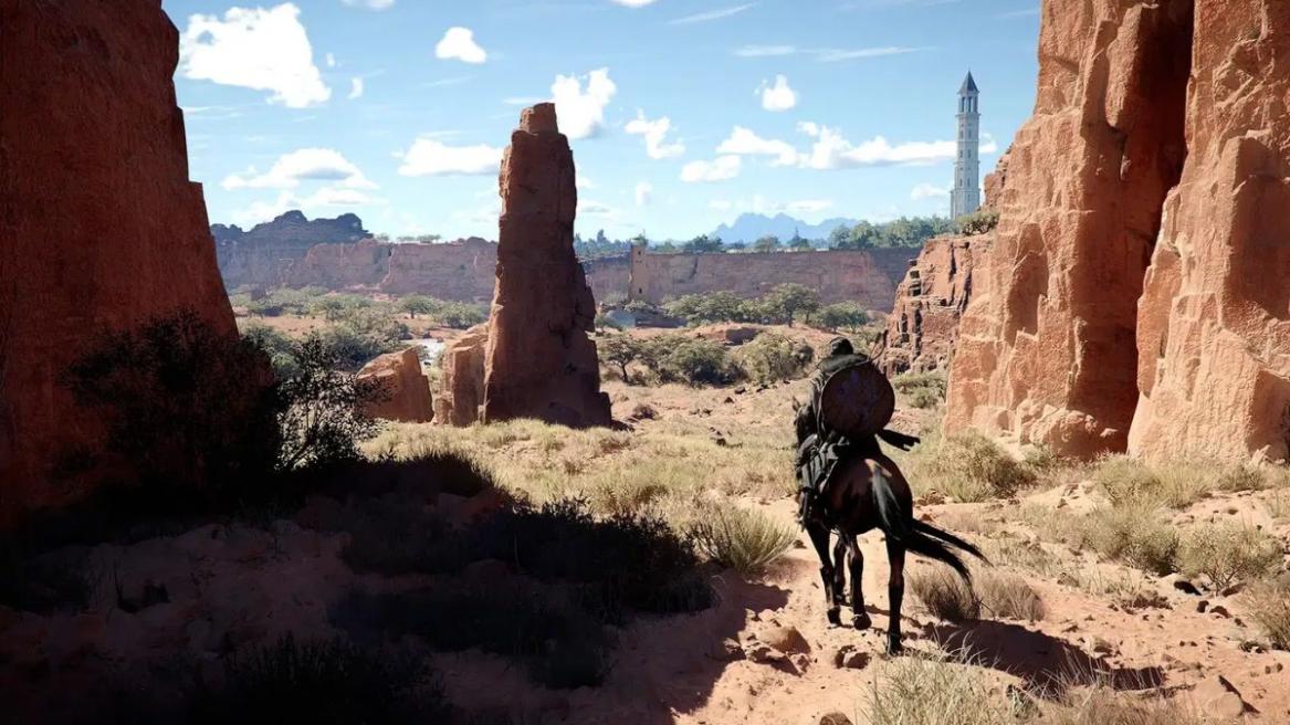 Horseback travel in Crimson Desert