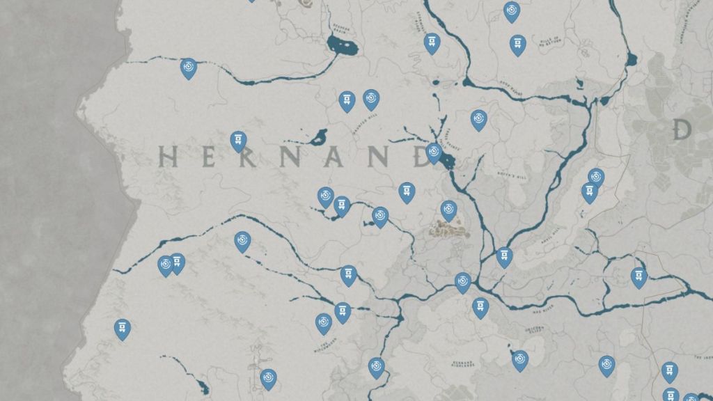 Crimson Desert Hernand Fast Travel Points