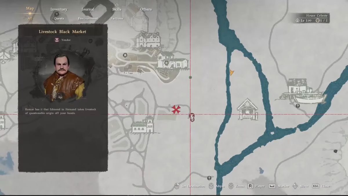 Crimson Desert Livestock Black Market Vendor Location