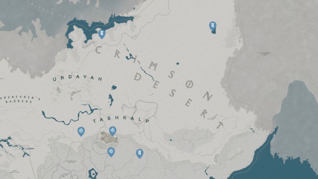 Crimson Desert Region Fast Travel Points