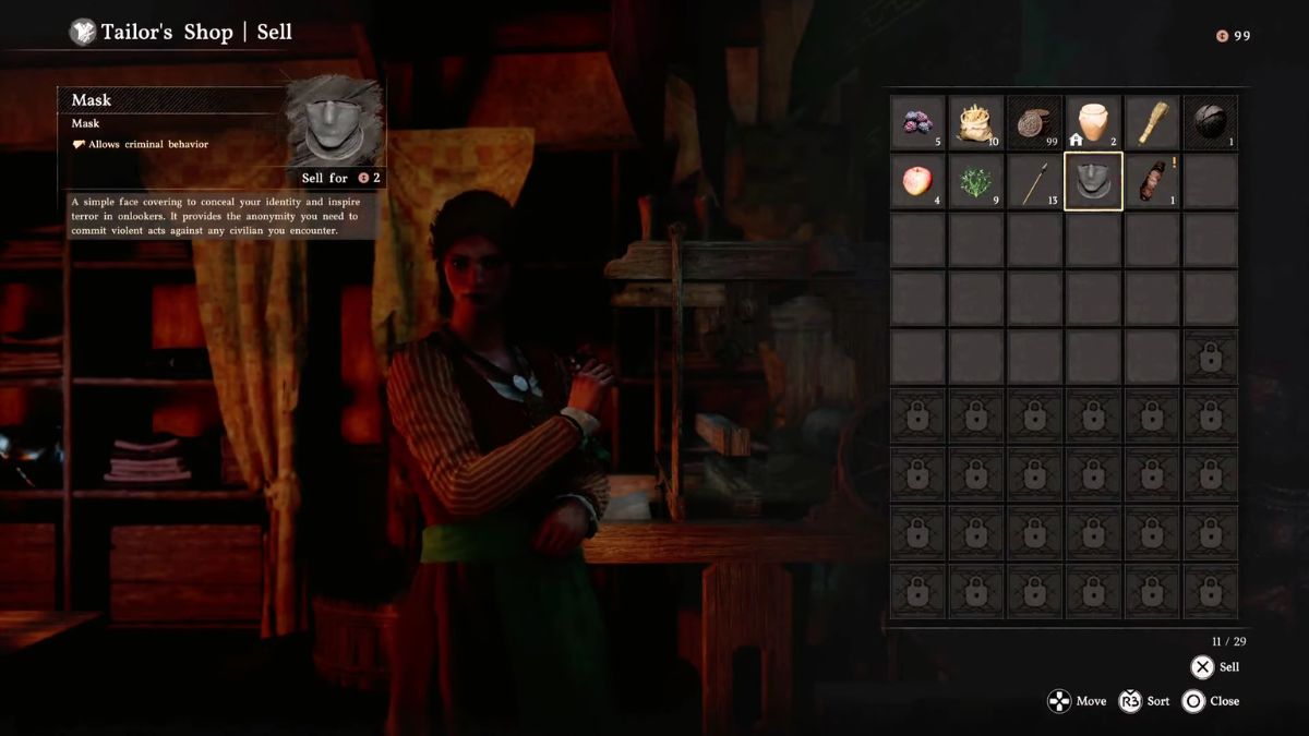 Selling items in Crimson Desert