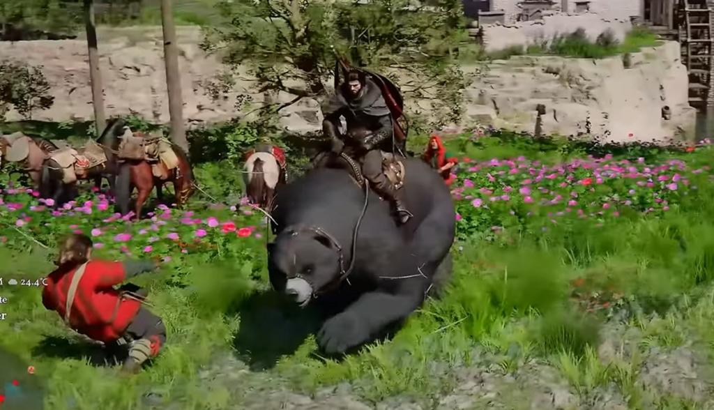 Crimson Desert bear mount