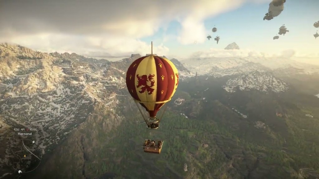 Crimson Desert hot air balloon