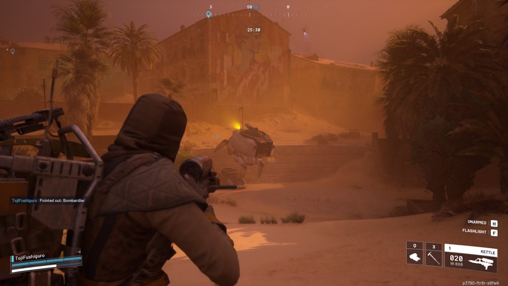 Dealing damage to a ARC enemy in Old Town region