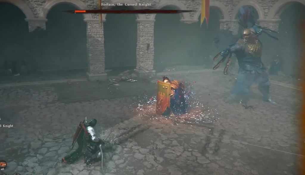 Fortain the Cursed Knight Crimson Desert boss