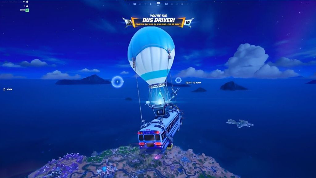 Fortnite Battle Bus Driver Gameplay