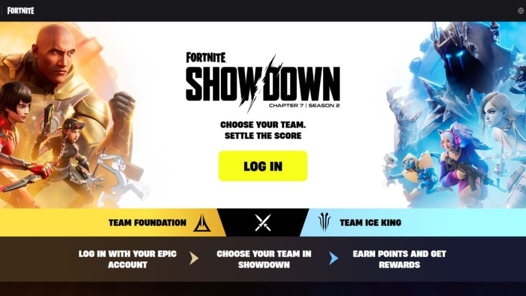 Fortnite Chapter 7 Season 2 Showdown Website