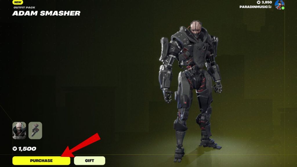 Fortnite Cyberpunk 2077 Adam Smasher Skin