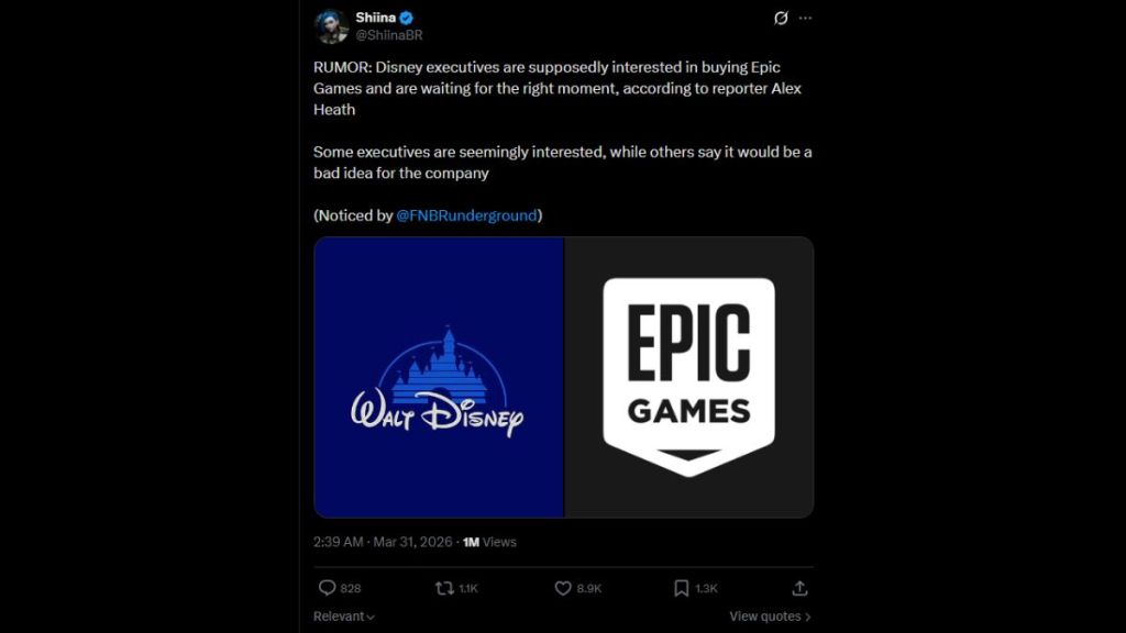 Fortnite Disney Buyout