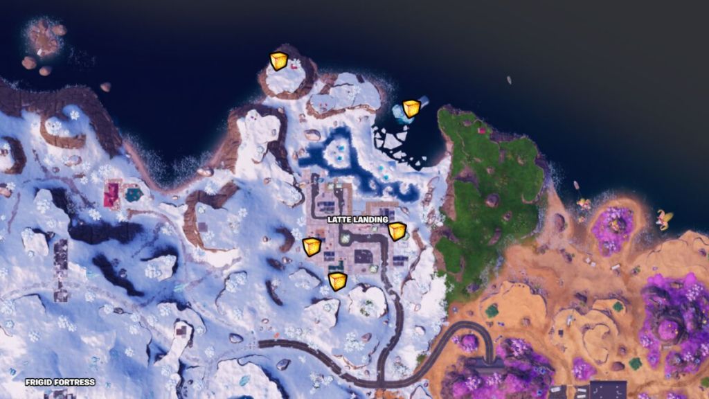 Fortnite Latte Landing Chaos Cube