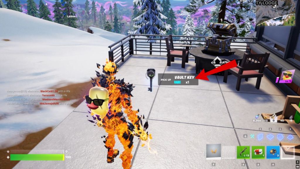 Fortnite Small Rare Vault Key