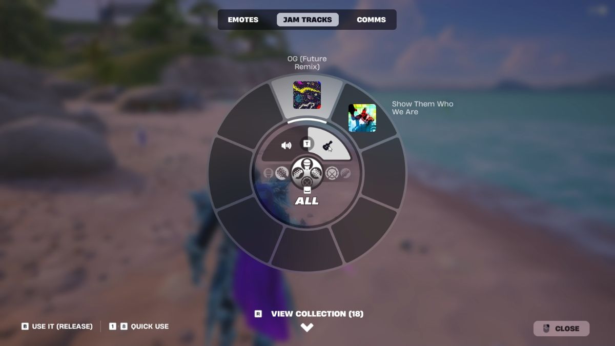 Fortnite Use the Jam Track Player 2