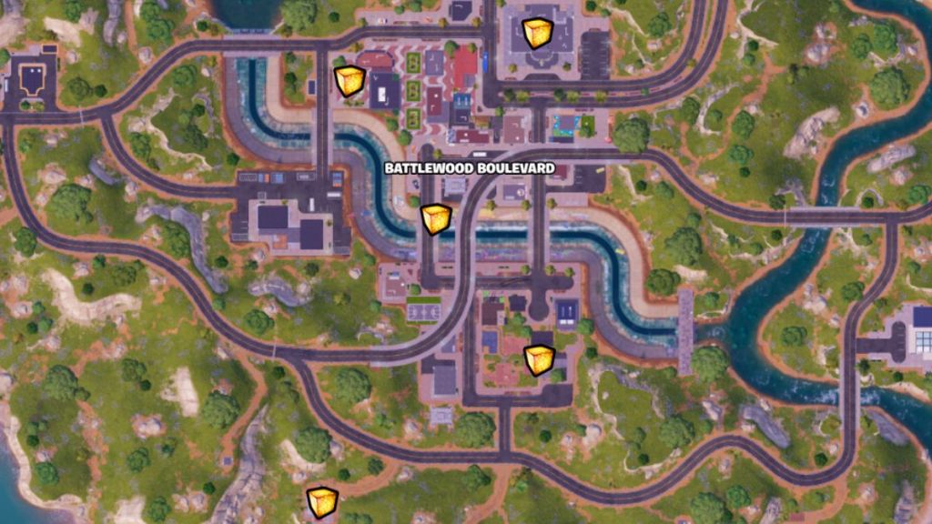 Fortnite battlewood Boulevard Chaos Cube