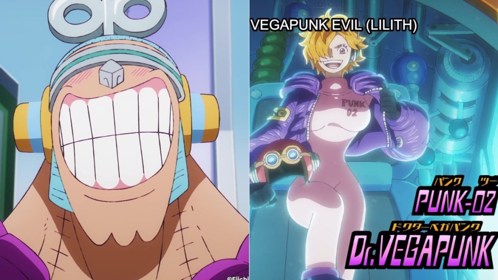 Franky and Lilith in One Piece anime
