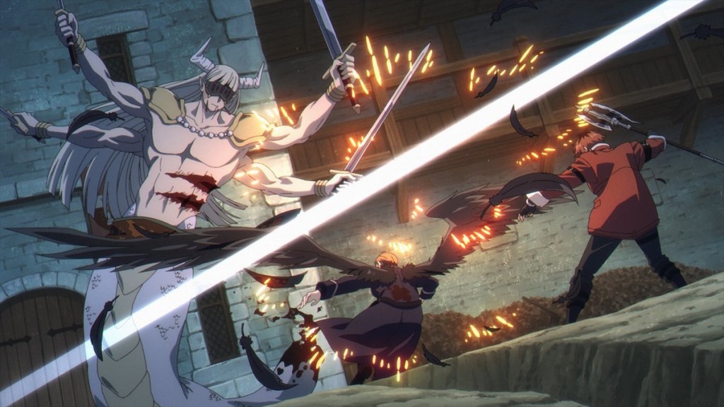 Genau and Stark vs Revolte in Frieren Season 2 Episode 8