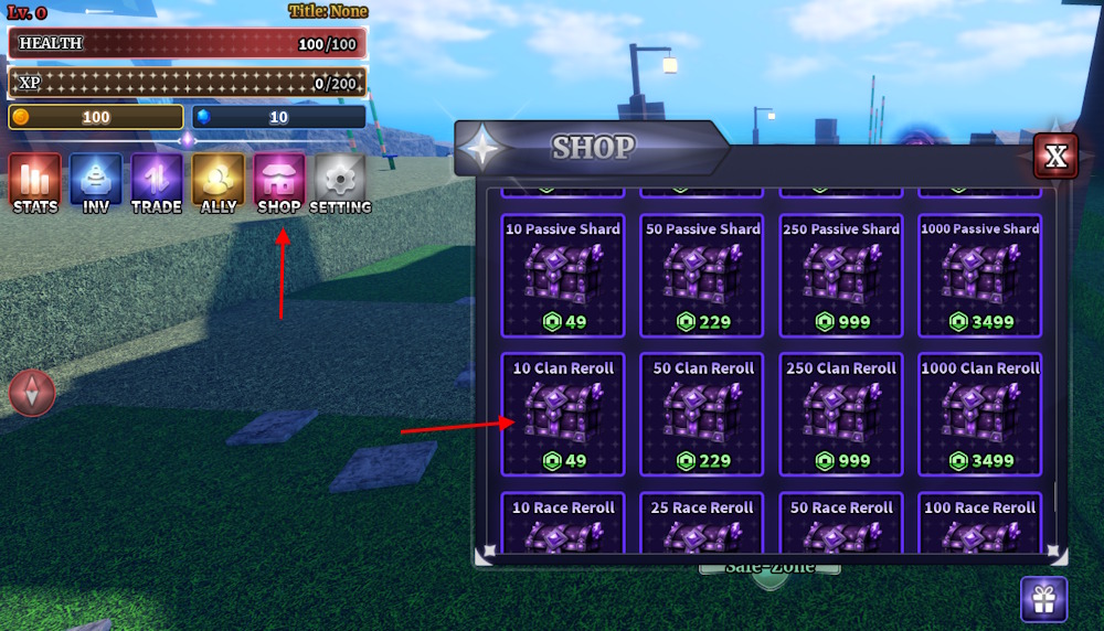 Get Clan Reroll in Sailor Piece