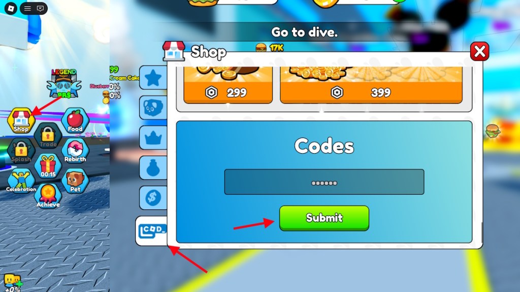 Get Fat to Splash codes