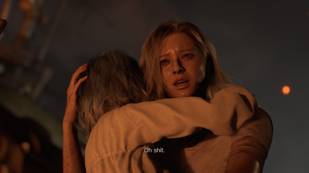 Grace being relatable in Resident Evil Requiem