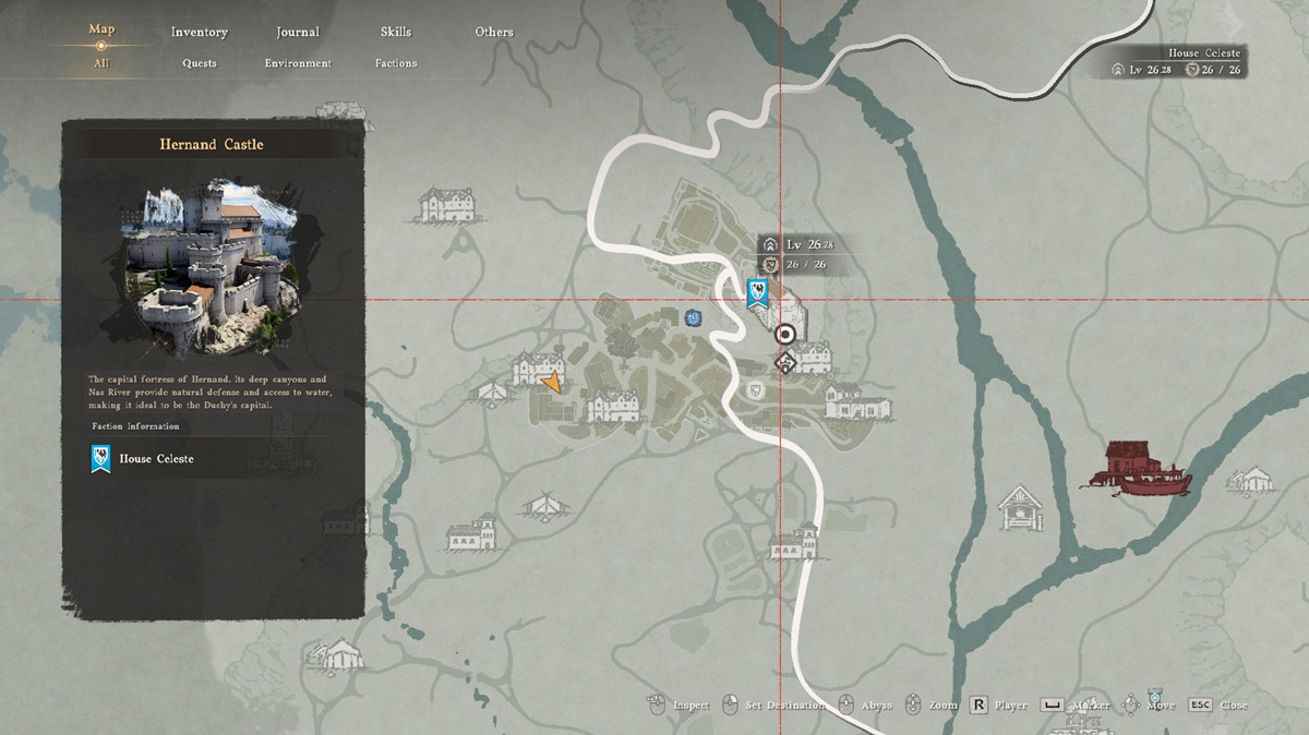 Hernand Castle Strongbox location Crimson Desert