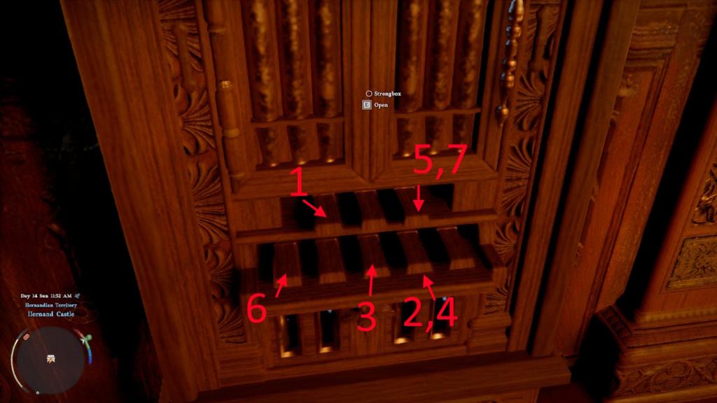 Hernand Castle Strongbox solution