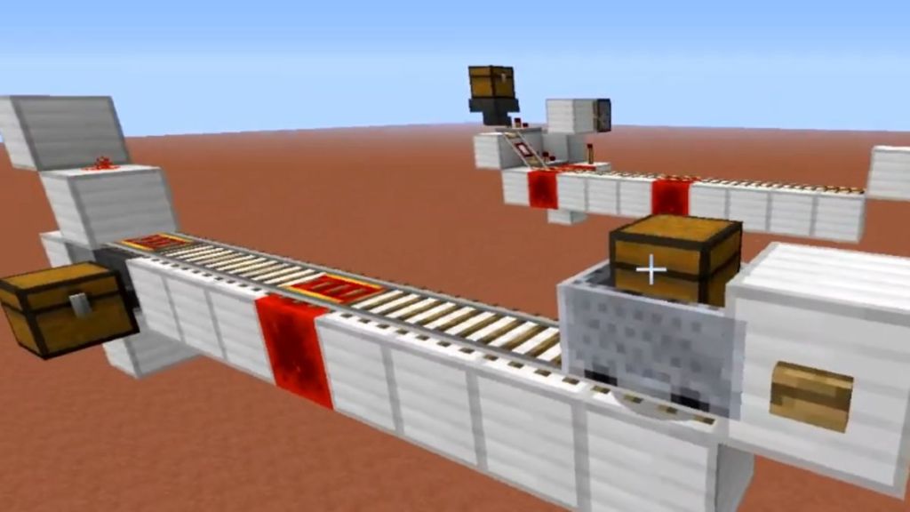 Hidden Chest Minecart Unloader