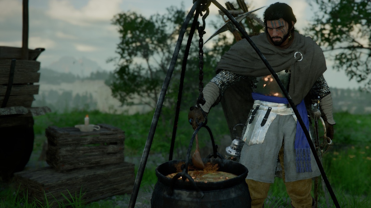 Kliff cooking in Crimson Desert
