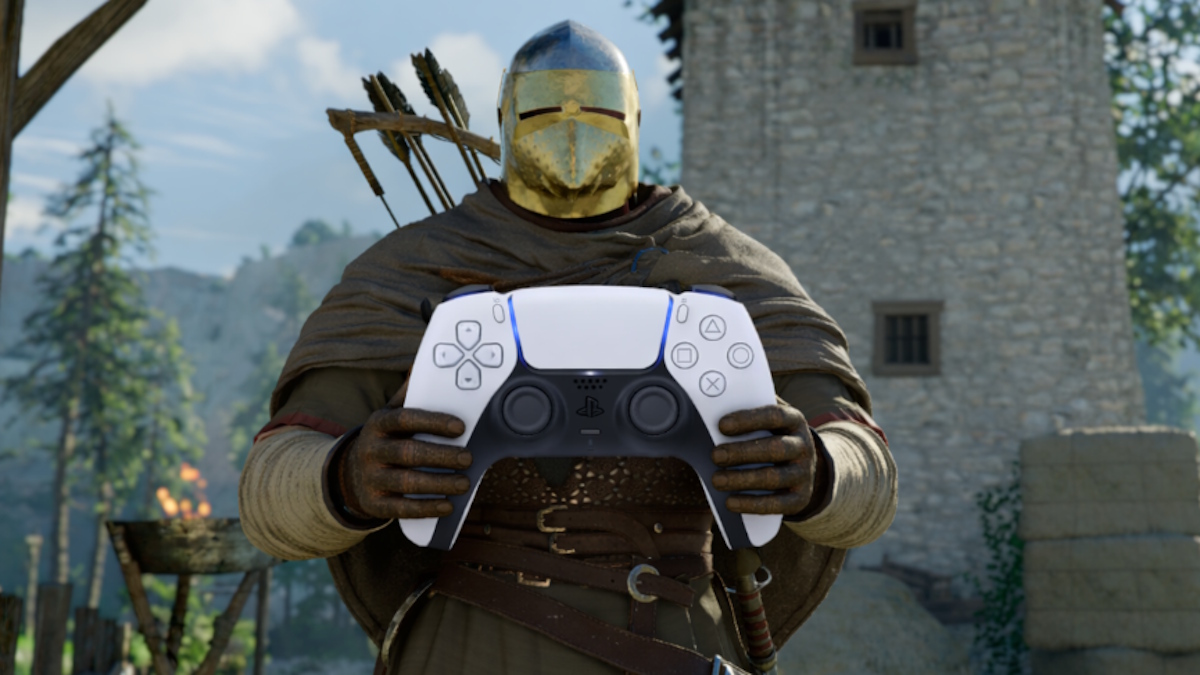 Kliff holding a controller